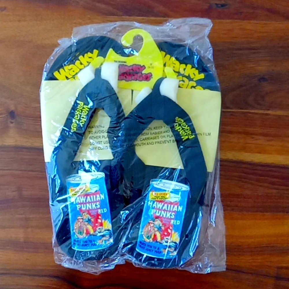 NWT Mens Wacky Packages Sandals Flip Flops Size M (9-10)